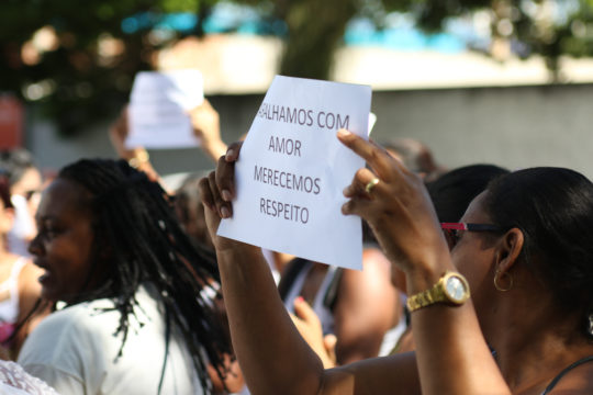 Manifestação de profissionais da Saúde - Foto Carlos Grevio