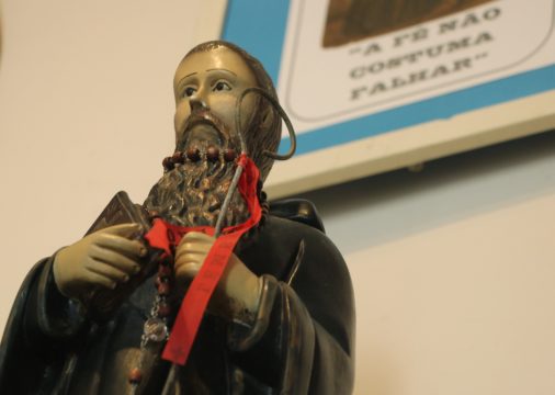 Imagem de Santo Amaro, exposta no Museu Histórico de Campos. (Foto: Divulgação)