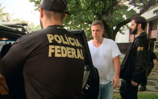 Marco Antônio de Lucca foi preso por agentes da PF em Ipanema (Foto: Fernanda Rouvenat/G1)