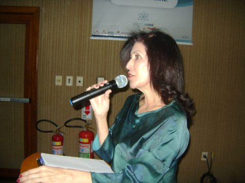 A diretora administrativa do IMNE, Marta Henriques, apresenta o NSP (Foto: Ocinei Trindade)