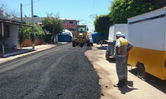 Obras na localidade de Barra de Itabapoana (Foto: Comunicação SFI)