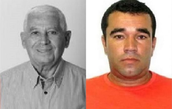 O advogado Joacyr de Souza Conceição (à direita) se entregou nesta terça-feira; Tiago Correa Tavares continua foragido.