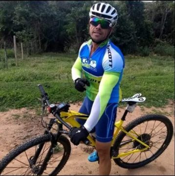 O atleta de mountain bike campista Leandro Nunes,